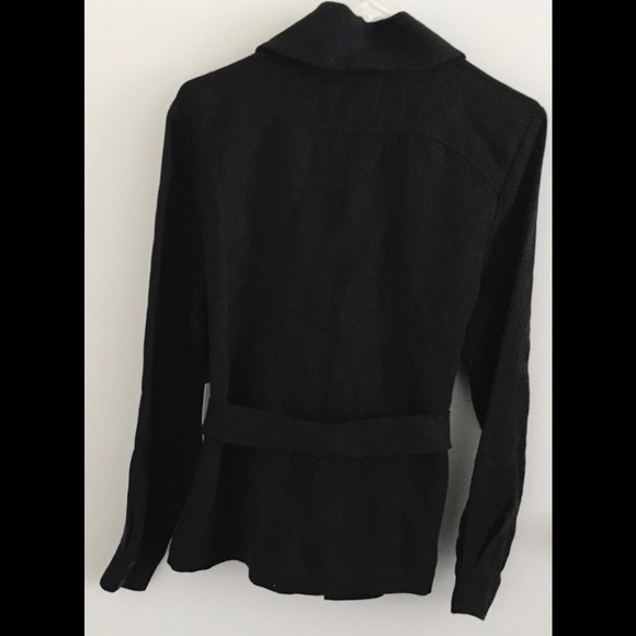 FRAME Black linen blazer with front pockets, small - Picture 6 of 10